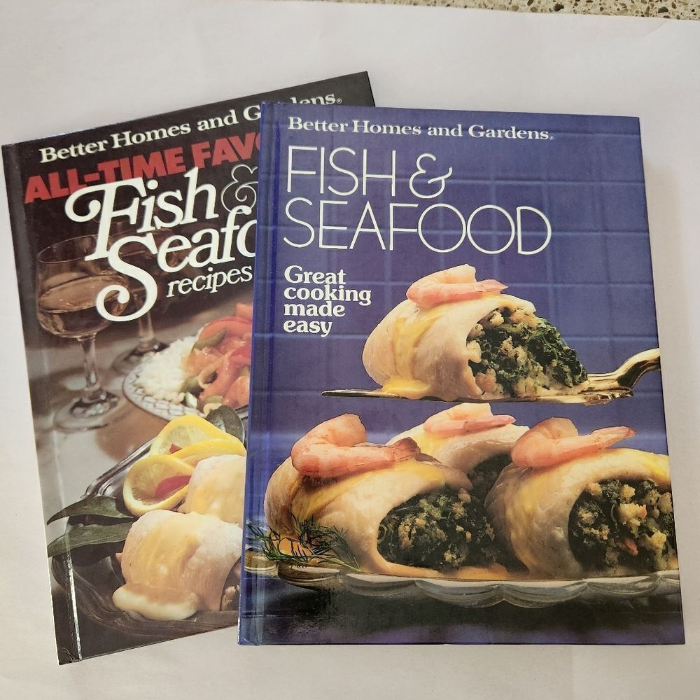 Better Homes And Gardens Fish & Seafood Recipe Books - Vintage 1980 & 1986